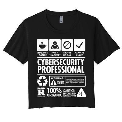 Funny Cybersecurity It Support It Security Network Engineer Crop Top