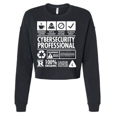 Funny Cybersecurity It Support It Security Network Engineer Cropped Pullover Crew
