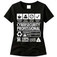Funny Cybersecurity It Support It Security Network Engineer Womens T-Shirt