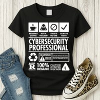 Funny Cybersecurity It Support It Security Network Engineer Womens T-Shirt
