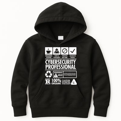 Funny Cybersecurity It Support It Security Network Engineer Kids Hoodie