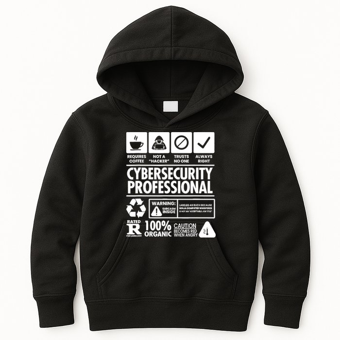 Funny Cybersecurity It Support It Security Network Engineer Kids Hoodie