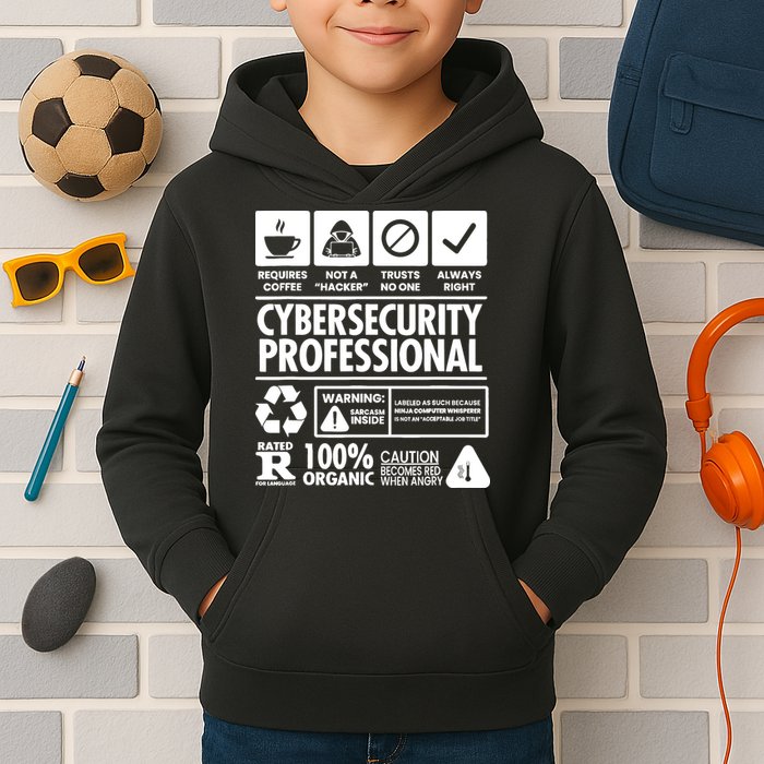 Funny Cybersecurity It Support It Security Network Engineer Kids Hoodie