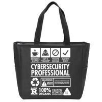 Funny Cybersecurity It Support It Security Network Engineer Zip Tote Bag
