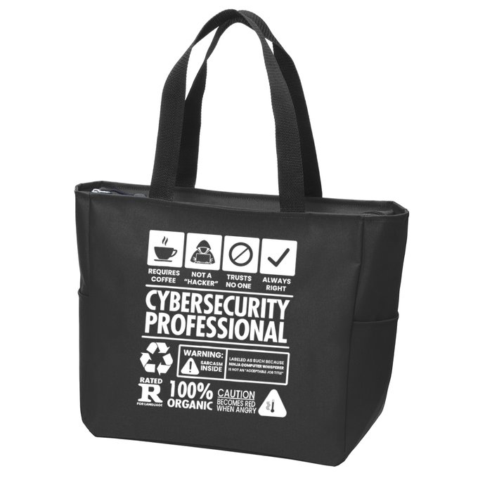 Funny Cybersecurity It Support It Security Network Engineer Zip Tote Bag