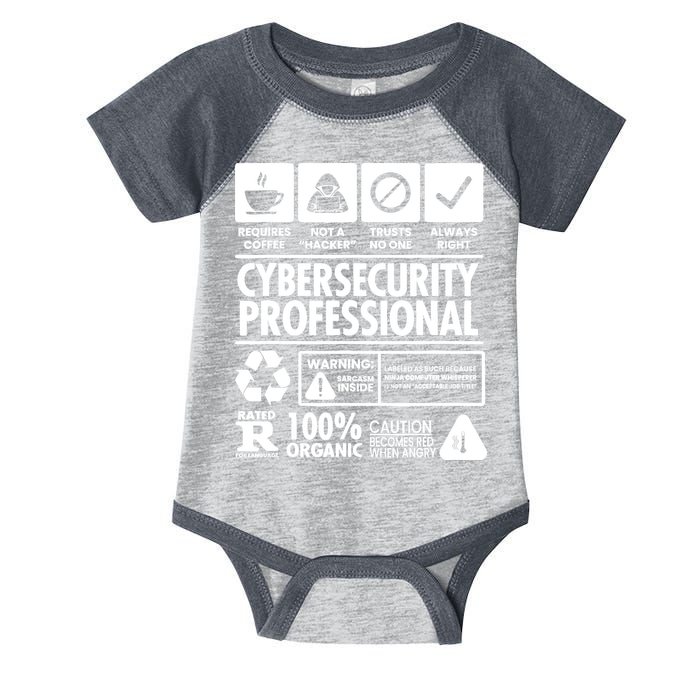 Funny Cybersecurity It Support It Security Network Engineer Infant Baby Jersey Bodysuit