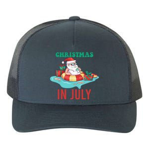 Funny Christmas In July Summer Santa Yupoong Adult 5-Panel Trucker Hat