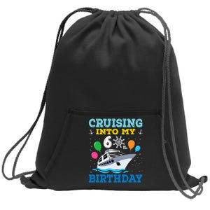 funny Cruising Into My 60th Birthday Party Sweatshirt Cinch Pack Bag