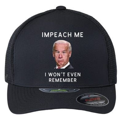 Funny Conservative Impeach Joe Biden Flexfit Unipanel Trucker Cap