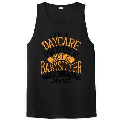 Funny Care I’m A Daycare Provider Not A Sitter Gift PosiCharge Competitor Tank