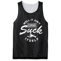 Funny Crawfish It Aint Gonna Suck Itself Crayfish Men Mesh Reversible Basketball Jersey Tank