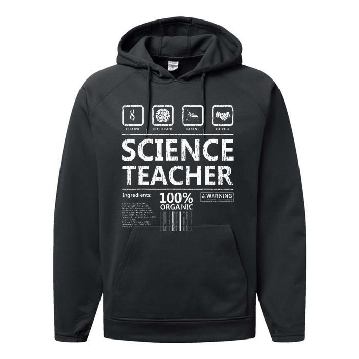 Funny Creative Intelegent Science Chemistry Biology Teacher Performance Fleece Hoodie