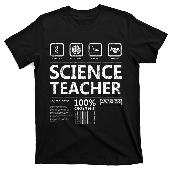 Funny Creative Intelegent Science Chemistry Biology Teacher T-Shirt