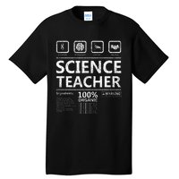 Funny Creative Intelegent Science Chemistry Biology Teacher Tall T-Shirt