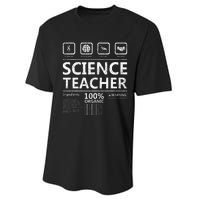 Funny Creative Intelegent Science Chemistry Biology Teacher Performance Sprint T-Shirt