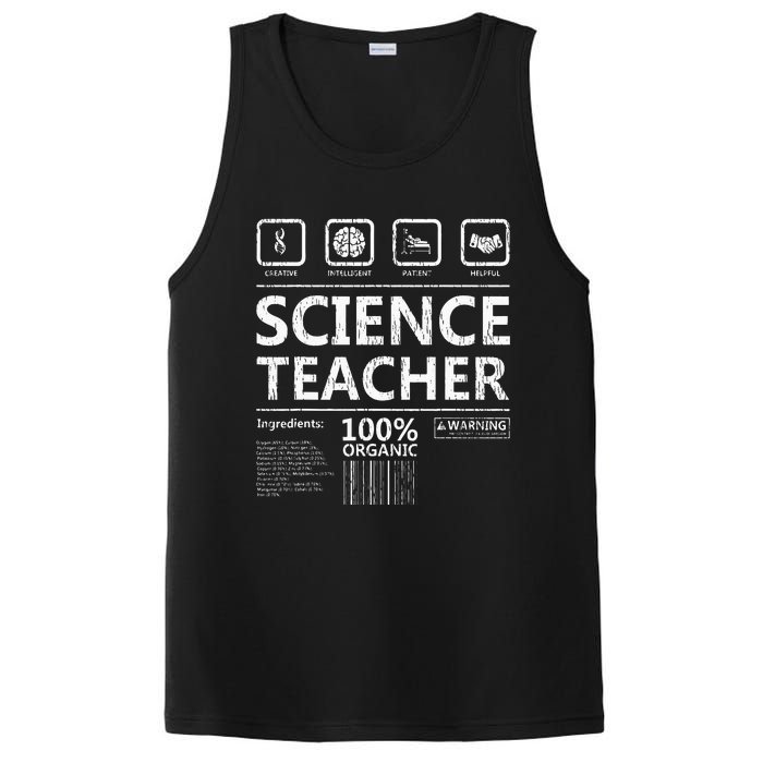 Funny Creative Intelegent Science Chemistry Biology Teacher PosiCharge Competitor Tank