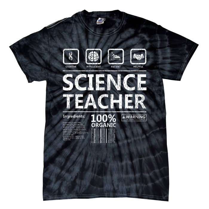 Funny Creative Intelegent Science Chemistry Biology Teacher Tie-Dye T-Shirt