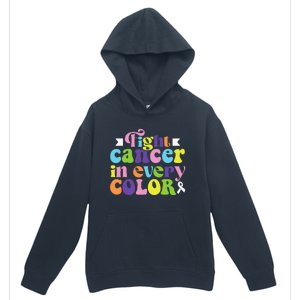 Fight Cancer In All Color Awareness Flower Ribbon Heart Hope Urban Pullover Hoodie