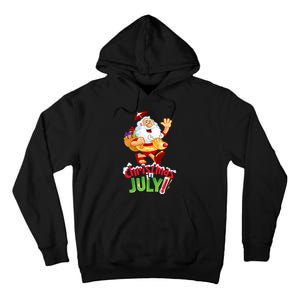 Funny Christmas in July Summer Reindeer Float Xmas Tall Hoodie