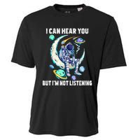 Funny Cat I Can Hear You But Im Listening Cooling Performance Crew T-Shirt