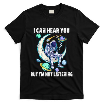 Funny Cat I Can Hear You But Im Listening T-Shirt