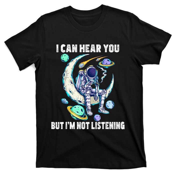 Funny Cat I Can Hear You But Im Listening T-Shirt