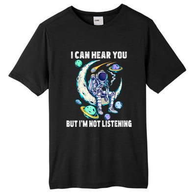 Funny Cat I Can Hear You But Im Listening Tall Fusion ChromaSoft Performance T-Shirt