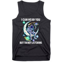 Funny Cat I Can Hear You But Im Listening Tank Top