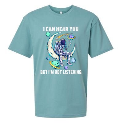 Funny Cat I Can Hear You But Im Listening Sueded Cloud Jersey T-Shirt