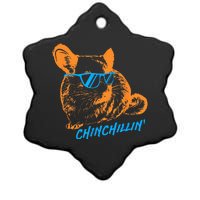 Funny Chinchillin I Chinchilla Owners Ceramic Star Ornament