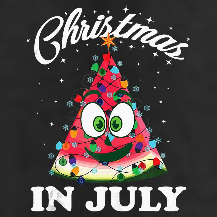 Funny Christmas in July Summer Watermelon 7 Panel Mesh Trucker Snapback Hat
