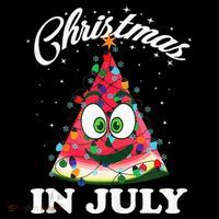 Funny Christmas in July Summer Watermelon Impact Tech Backpack