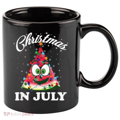 Funny Christmas in July Summer Watermelon 11oz C Handle Ceramic Mug