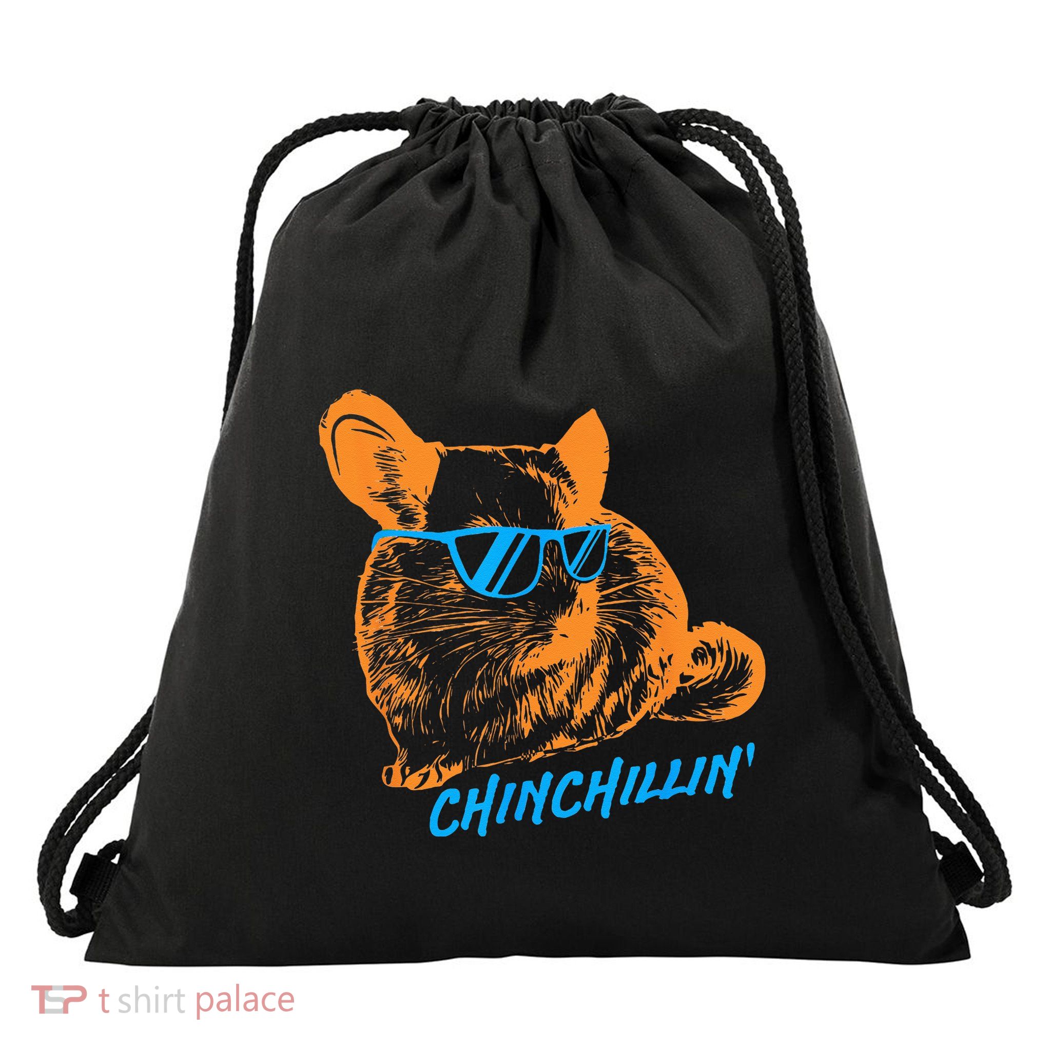 Funny Chinchillin I Chinchilla Owners Drawstring Bag