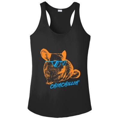 Funny Chinchillin I Chinchilla Owners Ladies PosiCharge Competitor Racerback Tank