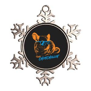 Funny Chinchillin I Chinchilla Owners Metallic Star Ornament