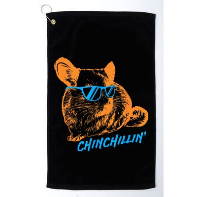 Funny Chinchillin I Chinchilla Owners Golf Towel