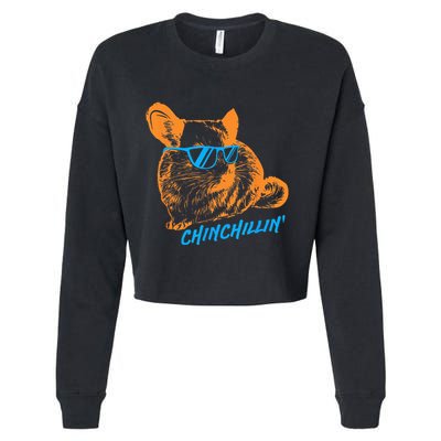 Funny Chinchillin I Chinchilla Owners Cropped Pullover Crew