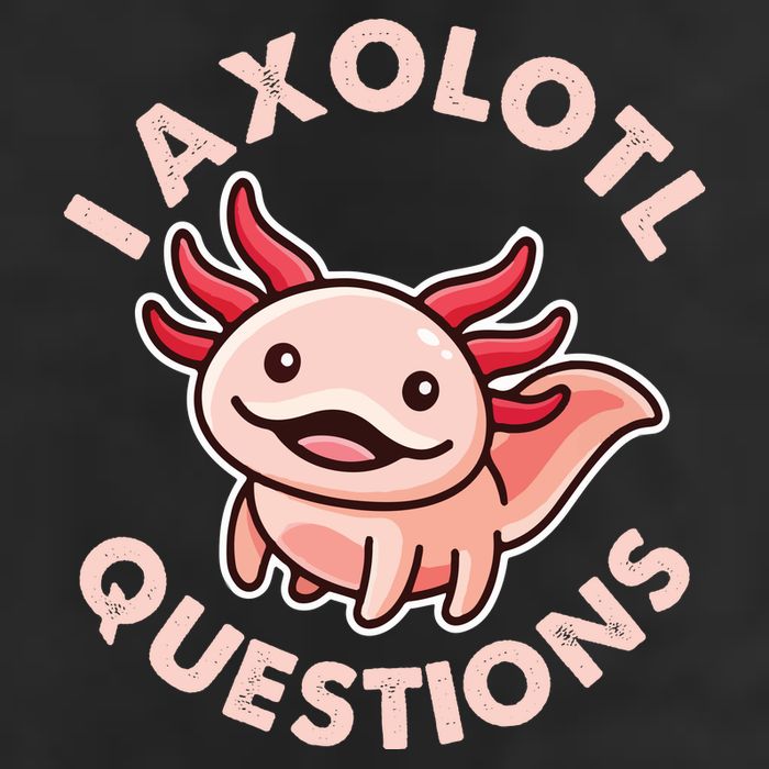 Funny Cute I Axolotl Questions Cool Comfort Performance Bucket Hat