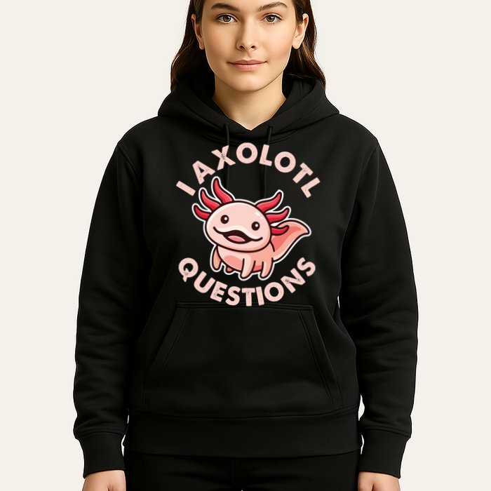 Funny Cute I Axolotl Questions Hoodie