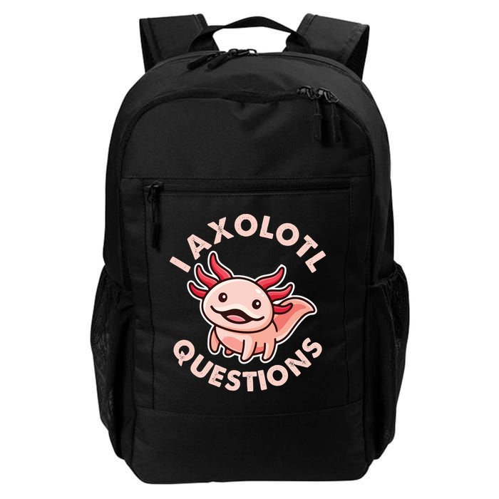 Funny Cute I Axolotl Questions Backpack