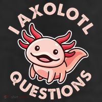 Funny Cute I Axolotl Questions Adult Drive Performance Visor