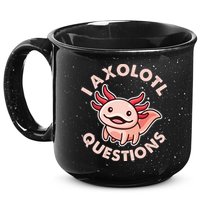 Funny Cute I Axolotl Questions 15oz Campfire Ceramic Mug