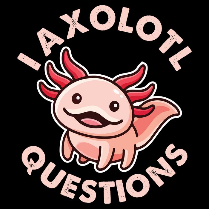 Funny Cute I Axolotl Questions 16 in Basic Backpack