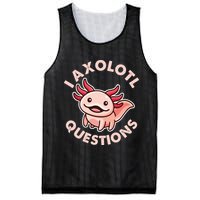 Funny Cute I Axolotl Questions Mesh Reversible Basketball Jersey Tank