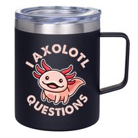 Funny Cute I Axolotl Questions 12oz Stainless Steel Coffee Mug