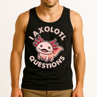 Funny Cute I Axolotl Questions Tank Top
