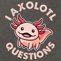 Funny Cute I Axolotl Questions Cotton Canvas Backpack