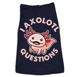 Funny Cute I Axolotl Questions Doggie Tank