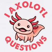 Funny Cute I Axolotl Questions Garment-Dyed Sweatshirt